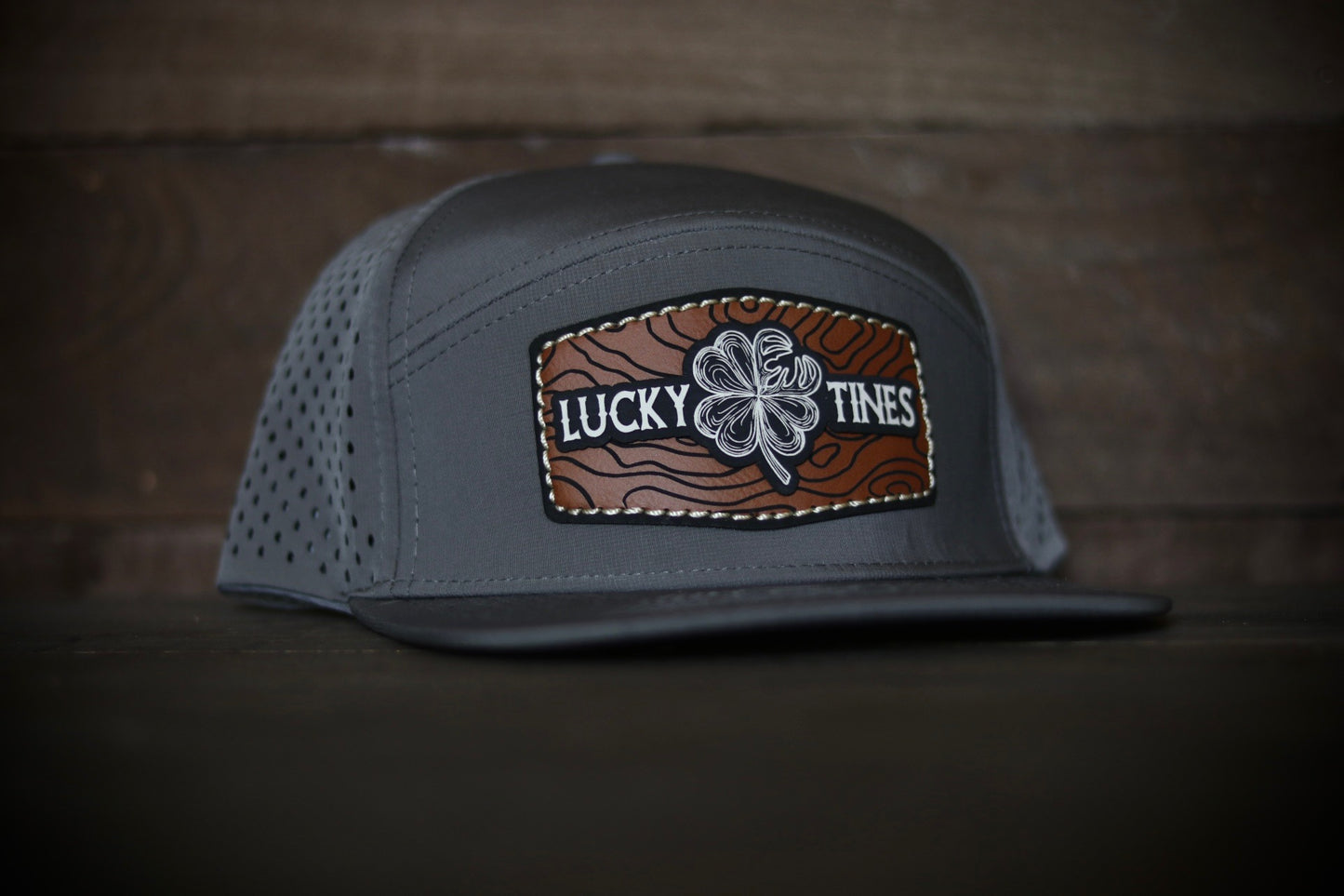 YOUTH LUCKY TOPO-GREY 7 PANEL PERFORMANCE HAT