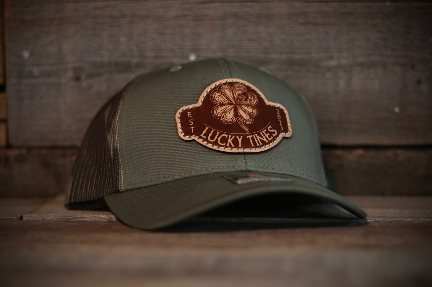 LUCKY TINES-CAMO MESH BENT BRIM HAT