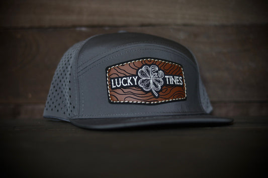 YOUTH LUCKY TOPO-GREY 7 PANEL PERFORMANCE HAT