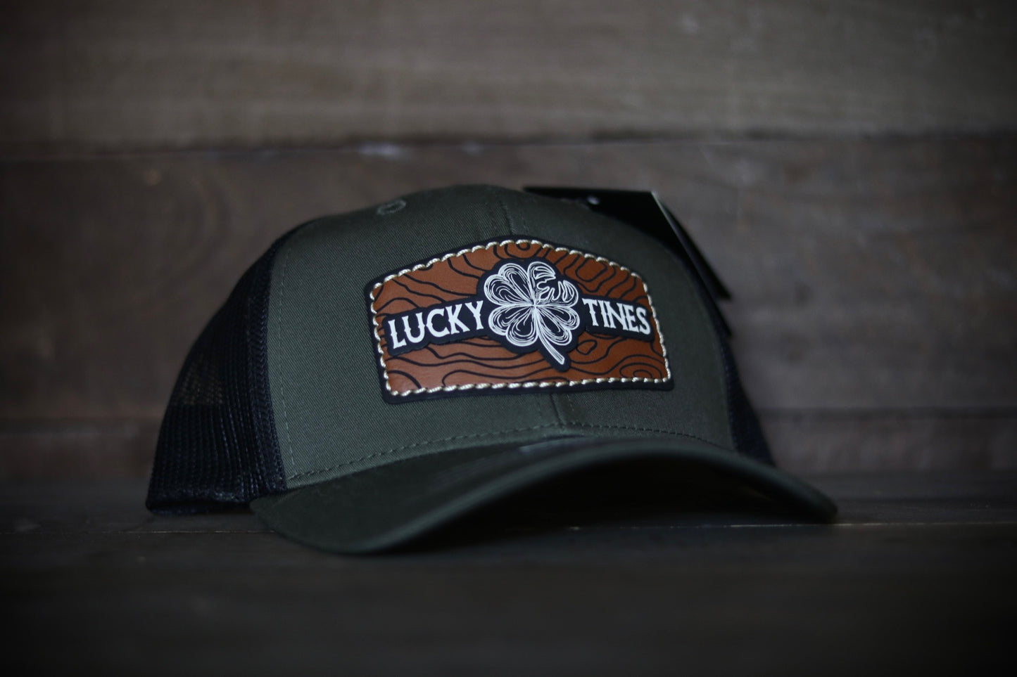 YOUTH LUCKY TOPO-OLIVE BENT BRIM HAT