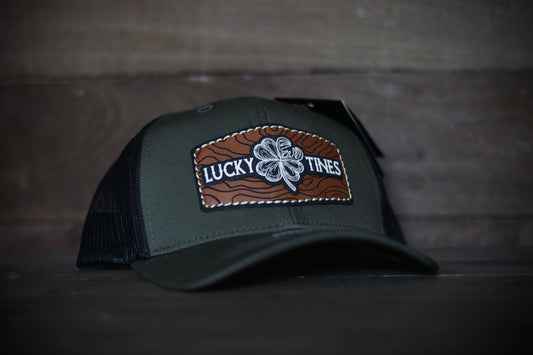 YOUTH LUCKY TOPO-OLIVE BENT BRIM HAT